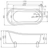 Акриловая ванна 170x80,5 см BELBAGNO BB04