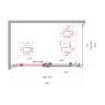 Душевой уголок BELBAGNO MARINO-2-AH-1-130/80-C-GM